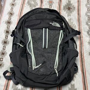 The North Face Surge Men's Gray, teal  and Black Backpack